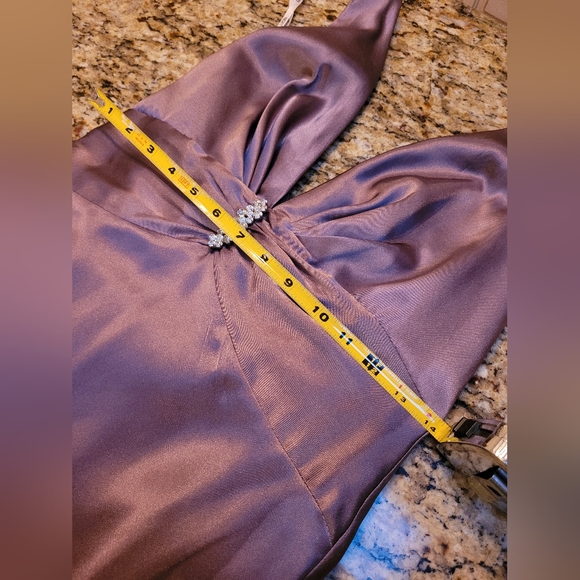 Nightway Collections Grey Gown with Trail - Picture 10 of 12